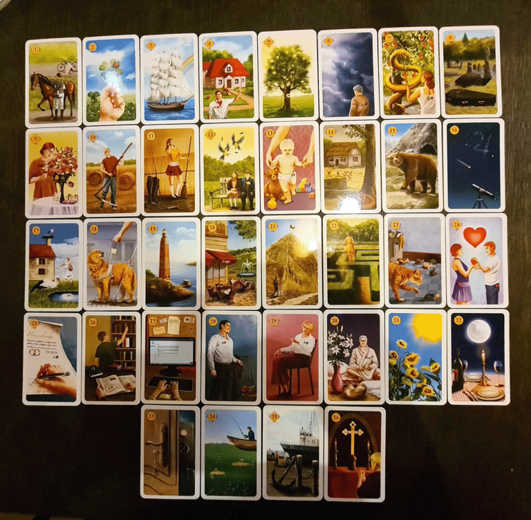 Primal Original Lenormand Kartendeck – 'Spiel Der Hoffnung', 36 Karten, Mit Mehrsprachiger Anleitung
